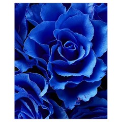 Blue Roses Flowers Plant Romance Blossom Bloom Nature Flora Petals Drawstring Bag (small) by Proyonanggan