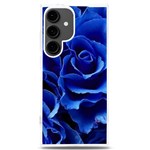 Blue Roses Flowers Plant Romance Blossom Bloom Nature Flora Petals Samsung Galaxy S24 Plus 6.7 Inch TPU UV Case Front