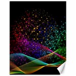 Particles Waves Line Multicoloured Canvas 18  x 24  17.8 x23.08  Canvas - 1