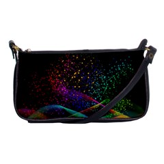 Particles Waves Line Multicoloured Shoulder Clutch Bag by Proyonanggan