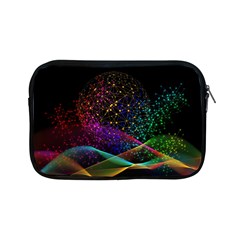 Particles Waves Line Multicoloured Apple Ipad Mini Zipper Cases by Proyonanggan