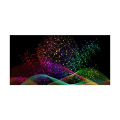 Particles Waves Line Multicoloured Yoga Headband by Proyonanggan