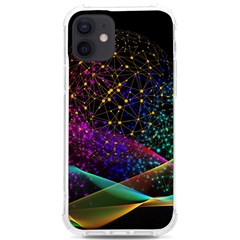 Particles Waves Line Multicoloured Iphone 12/12 Pro Tpu Uv Print Case by Proyonanggan