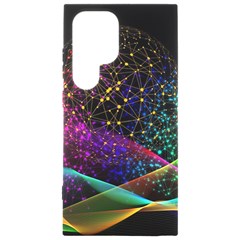 Particles Waves Line Multicoloured Samsung Galaxy S24 Ultra 6 9 Inch Black Tpu Uv Case by Proyonanggan