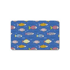 Sea Fish Blue Submarine Animal Magnet (name Card) by Proyonanggan