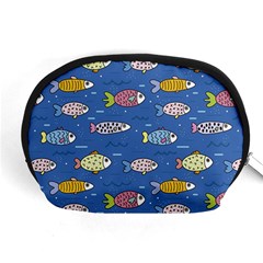 Sea Fish Blue Submarine Animal Accessory Pouch (medium) by Proyonanggan