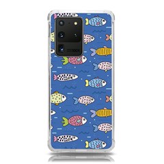 Sea Fish Blue Submarine Animal Samsung Galaxy S20 Ultra 6 9 Inch Tpu Uv Case by Proyonanggan