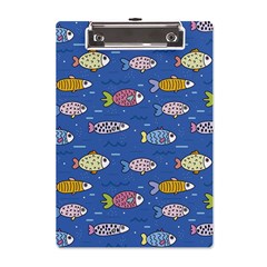 Sea Fish Blue Submarine Animal A5 Acrylic Clipboard by Proyonanggan