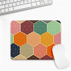 Abstract Hex Hexagon Grid Pattern Honeycomb Small Mousepad by Proyonanggan