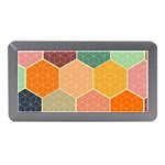 Abstract Hex Hexagon Grid Pattern Honeycomb Memory Card Reader (Mini) Front