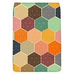 Abstract Hex Hexagon Grid Pattern Honeycomb Removable Flap Cover (L) Front