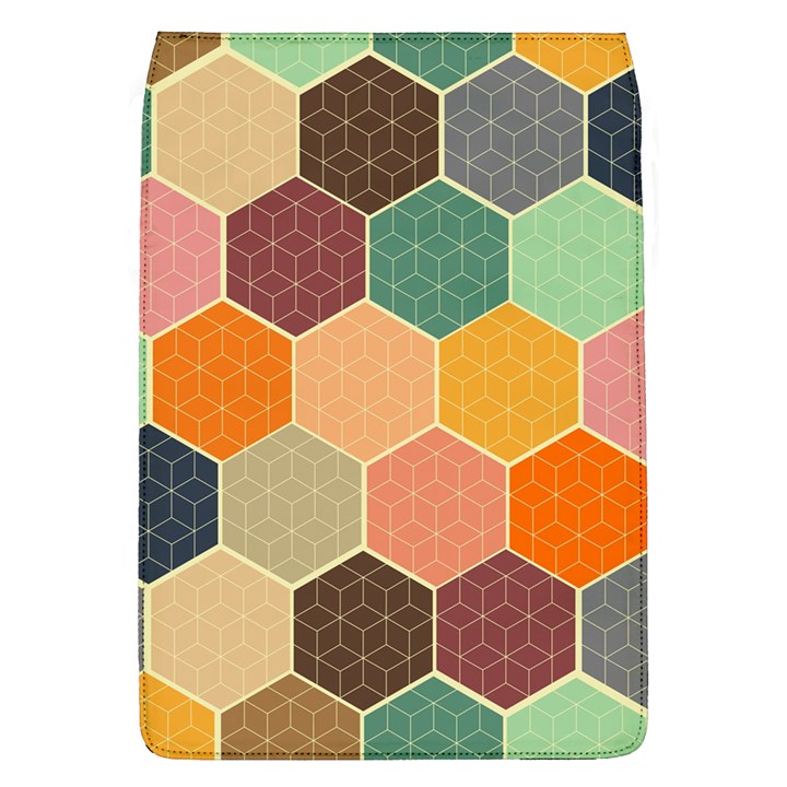 Abstract Hex Hexagon Grid Pattern Honeycomb Removable Flap Cover (L)