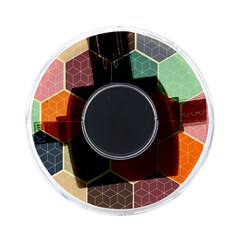 Abstract Hex Hexagon Grid Pattern Honeycomb On-the-go Memory Card Reader by Proyonanggan