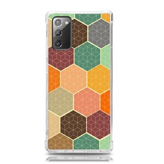 Abstract Hex Hexagon Grid Pattern Honeycomb Samsung Galaxy Note 20 Tpu Uv Case by Proyonanggan