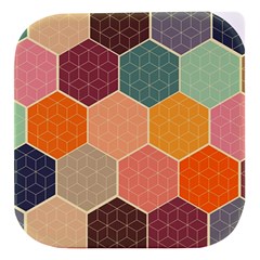 Abstract Hex Hexagon Grid Pattern Honeycomb Stacked Food Storage Container by Proyonanggan