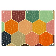 Abstract Hex Hexagon Grid Pattern Honeycomb Banner And Sign 6  X 4  by Proyonanggan