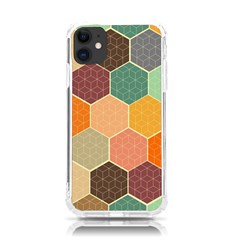 Abstract Hex Hexagon Grid Pattern Honeycomb Iphone 11 Tpu Uv Print Case by Proyonanggan