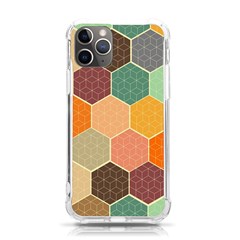 Abstract Hex Hexagon Grid Pattern Honeycomb Iphone 11 Pro 5 8 Inch Tpu Uv Print Case by Proyonanggan