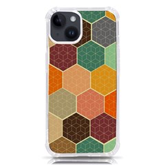 Abstract Hex Hexagon Grid Pattern Honeycomb Iphone 14 Tpu Uv Print Case by Proyonanggan