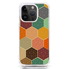 Abstract Hex Hexagon Grid Pattern Honeycomb Iphone 14 Pro Tpu Uv Print Case by Proyonanggan