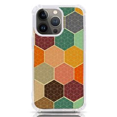 Abstract Hex Hexagon Grid Pattern Honeycomb Iphone 13 Pro Tpu Uv Print Case by Proyonanggan