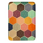 Abstract Hex Hexagon Grid Pattern Honeycomb Rectangular Glass Fridge Magnet (4 pack) Front