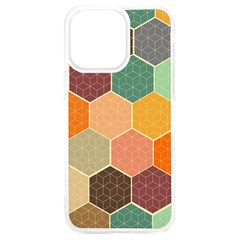 Abstract Hex Hexagon Grid Pattern Honeycomb Iphone 15 Plus Tpu Uv Print Case