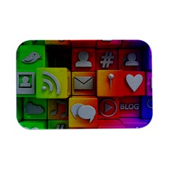 Colorful 3d Social Media Open Lid Metal Box (silver)   by Ket1n9