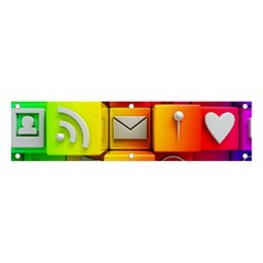 Colorful 3d Social Media Banner And Sign 4  X 1  by Ket1n9