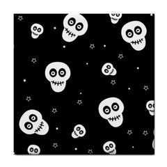 Skull Pattern Tile Coaster