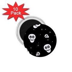 Skull Pattern 1 75  Magnets (10 Pack)  by Ket1n9