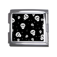 Skull Pattern Mega Link Italian Charm (18mm)