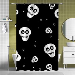 Skull Pattern Shower Curtain 48  X 72  (small)  by Ket1n9