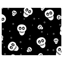 Skull Pattern Premium Plush Fleece Blanket (medium) by Ket1n9