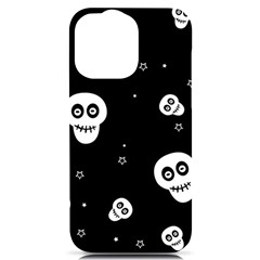 Skull Pattern Iphone 14 Pro Max Black Uv Print Case by Ket1n9