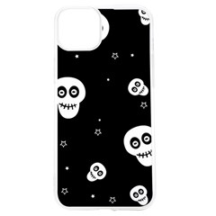 Skull Pattern Iphone 15 Tpu Uv Print Case by Ket1n9