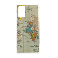 Vintage World Map Samsung Galaxy Note 20 Tpu Uv Case by Ket1n9