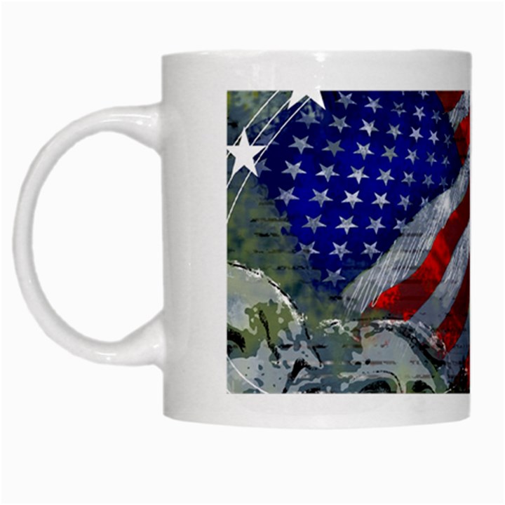 Usa United States Of America Images Independence Day White Mug