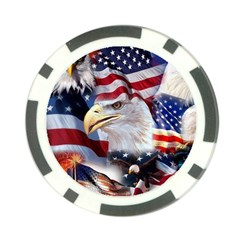 United States Of America Images Independence Day Poker Chip Card Guard by Ket1n9