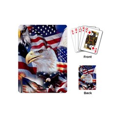 United States Of America Images Independence Day Playing Cards Single Design (mini)