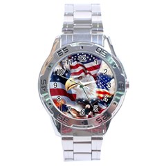 United States Of America Images Independence Day Stainless Steel Analogue Watch by Ket1n9