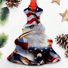 United States Of America Images Independence Day Christmas Tree Ornament (two Sides)