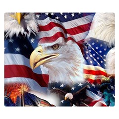 United States Of America Images Independence Day Premium Plush Fleece Blanket (small) by Ket1n9