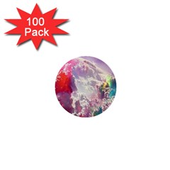 Clouds Multicolor Fantasy Art Skies 1  Mini Buttons (100 Pack)  by Ket1n9