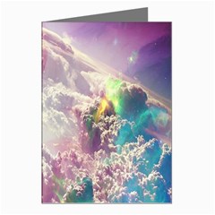 Clouds Multicolor Fantasy Art Skies Greeting Cards (pkg Of 8)