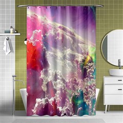 Clouds Multicolor Fantasy Art Skies Shower Curtain 48  X 72  (small)  by Ket1n9