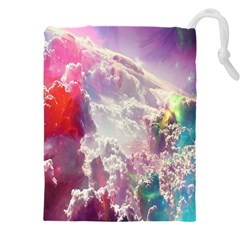 Clouds Multicolor Fantasy Art Skies Drawstring Pouch (5xl) by Ket1n9