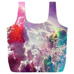 Clouds Multicolor Fantasy Art Skies Full Print Recycle Bag (xxxl) by Ket1n9