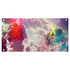 Clouds Multicolor Fantasy Art Skies Banner And Sign 4  X 2  by Ket1n9