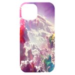 Clouds Multicolor Fantasy Art Skies iPhone 15 Black UV Print PC Hardshell Case Front